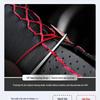 Peugeot Lenkradbezug - Universeller handgenähter Griff für 206, 207, 307, 408 - Ganzjahres-Vollabdeckung.