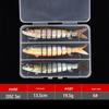 8-Section Multi-Jointed Lure, 13.5cm, Freshwater & Sea Fishing, Long Cast Hard Bait