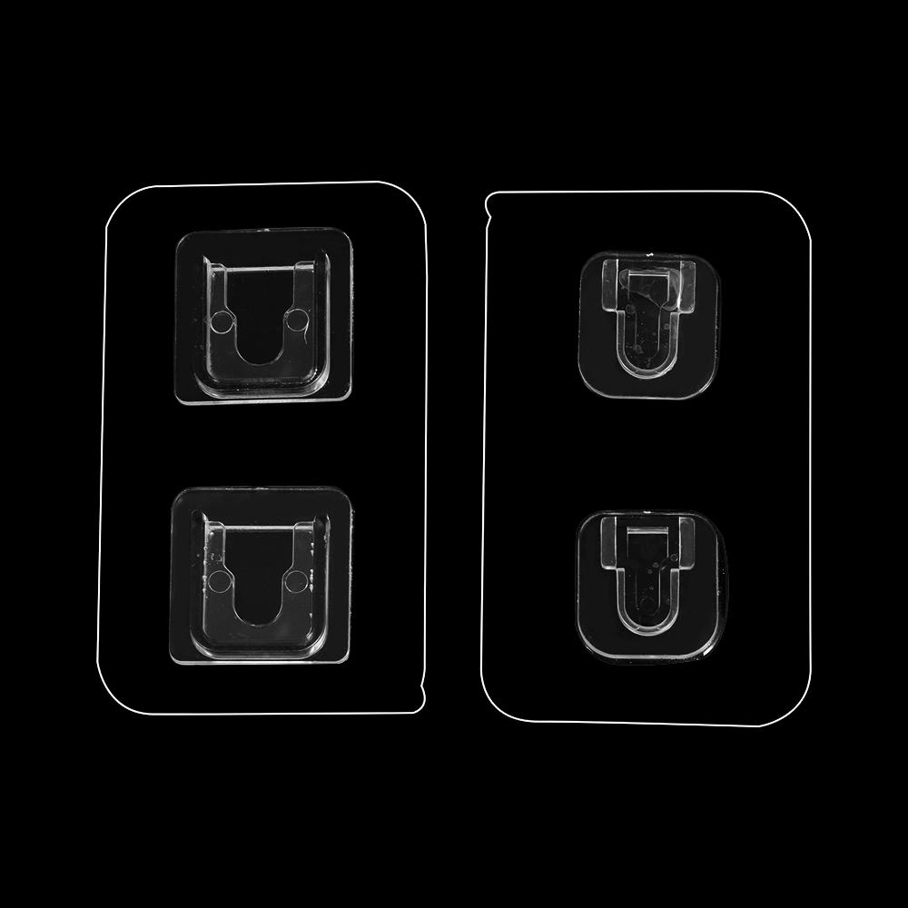 Nahtloser, stanzfreier, selbstklebender, transparenter Steckeraufkleber, Steckerfixierer, Steckdosenhalter