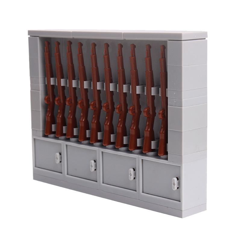 MOC Militär SWAT Waffe WW2 Spielzeugpistole Sandsackkanone Bausteine Ziegel Spielzeug für Kinder Kinder Geschenke DIY Spielzeug Militär