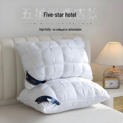 Fünf-Sterne-Hotelkissen: Stützend und nicht zusammenklappbar, ideal für tiefen Schlaf und zum Schutz der Halswirbelsäule zu Hause oder im Wohnheim.