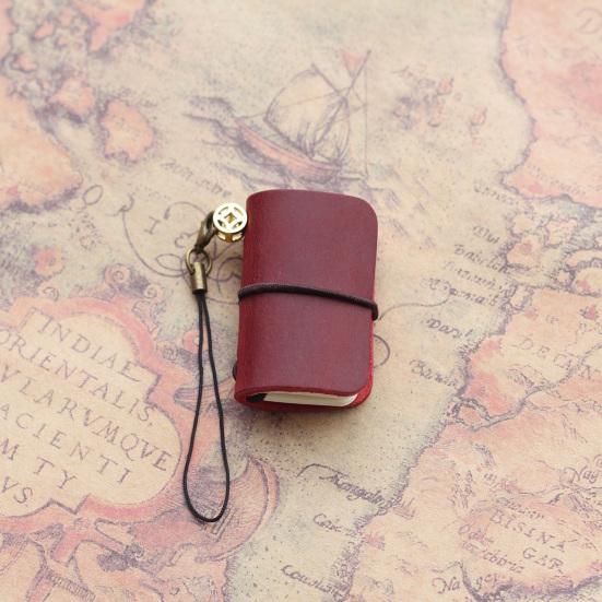 Vintage Armas Mini Märkmik Kunstnahast Kaane ja Rihmaga Täidetav Väike Reisi Päevik Tasku Päevik Reisimiseks Kirjutamiseks