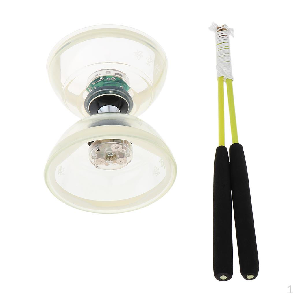 

Игрушка для жонглирования Diabolo с 3 подшипниками и набором веревок для детей, подарочный светильник