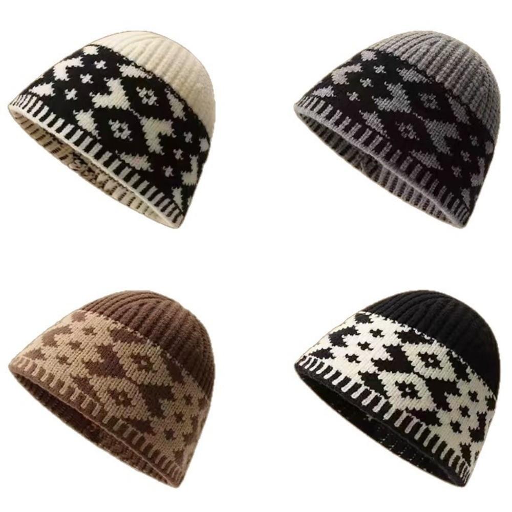 Warm Fisherman Hat Coldproof Knitted Hat New Beanie Hat  Autumn and Winter