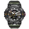 SMAEL 8040 Men‘s Military Digital Sport Watch - 50M Waterproof Shock Resistant LED Alarm Stopwatch Chronograph Wristwatch