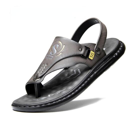 Men's sandals wholesale summer non-slip beach shoes men's  trade large size new flip-flops leisure outside to wear sandals D250