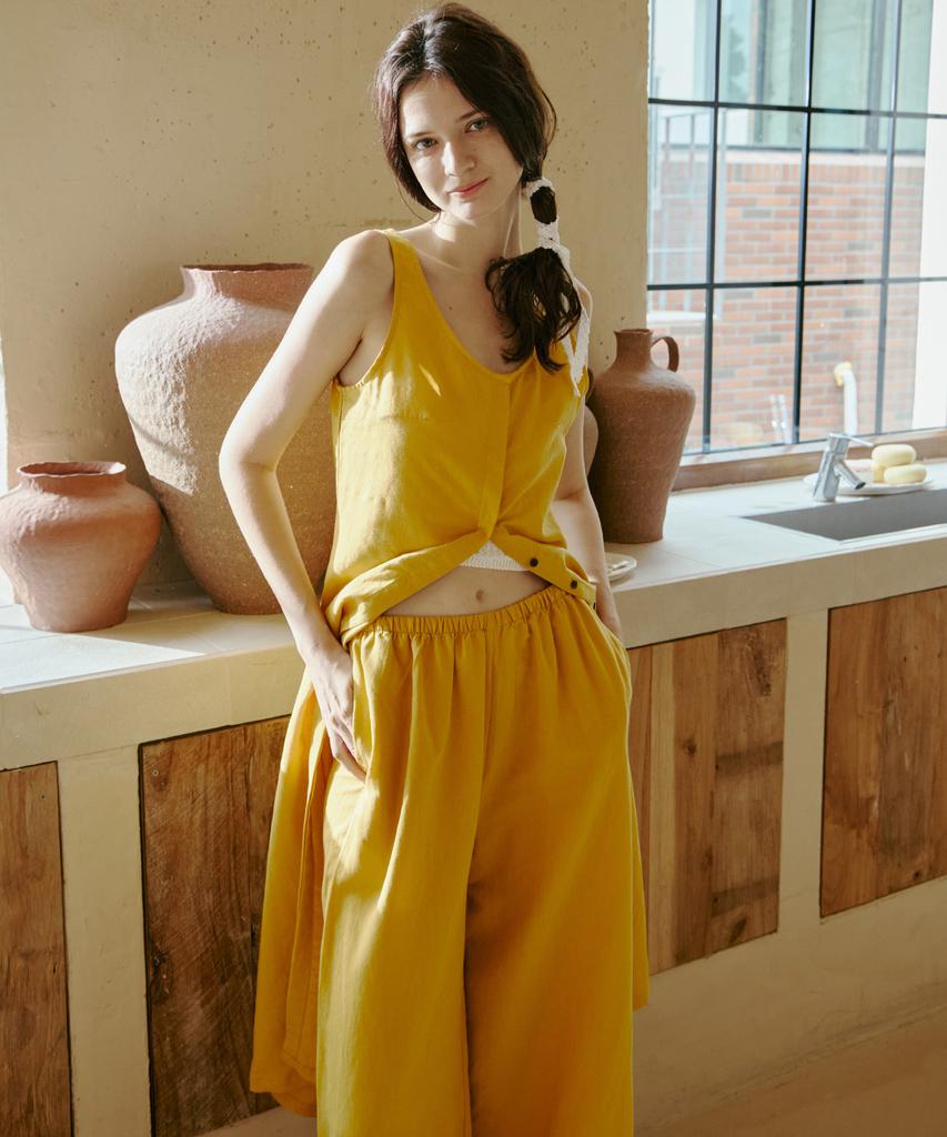 Ondeumismieo Zulu Long Pants - Yellow