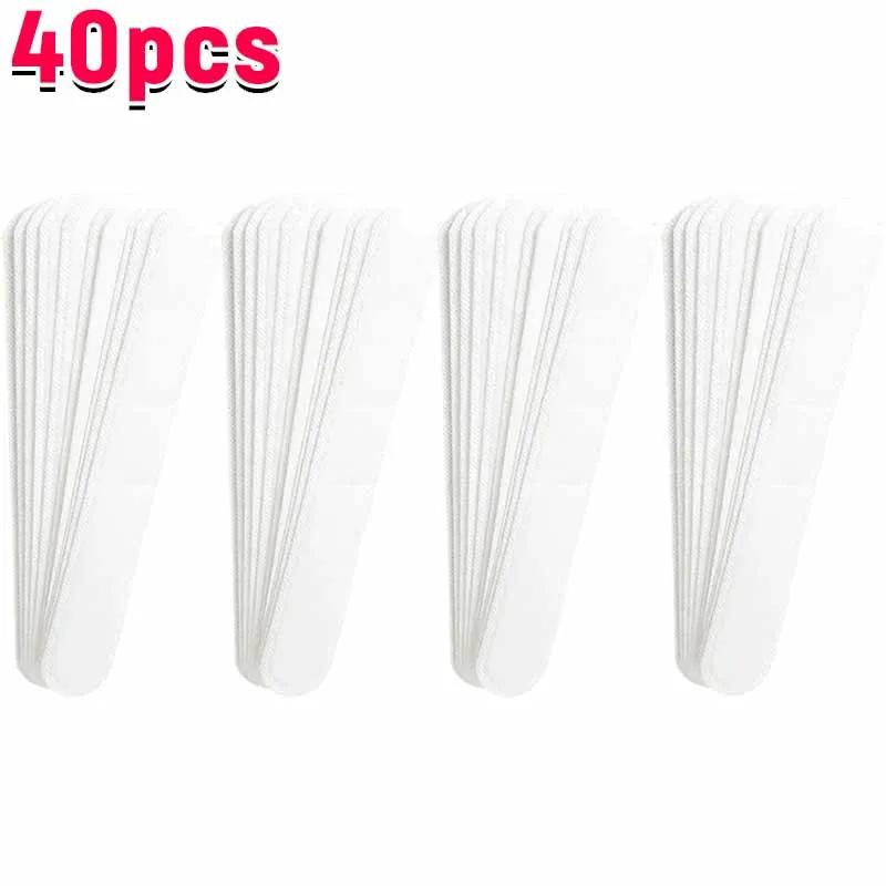 10-40pcs Women's Hat Sweat Absorber Stickers Men Anti-dirt Sports Belt Cap Rim Invisible White Tape Hat Size Reducer Liner Pads