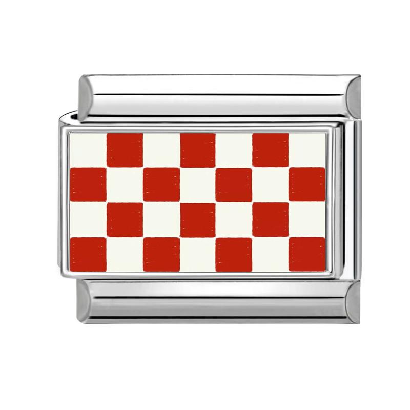 Modisches Personalisierbares DIY Rote Farbe Italienisches Charm-Armband Blume Katze Auto Herz Ziffer 9 Perle 9mm Armband Edelstahl Schmuck