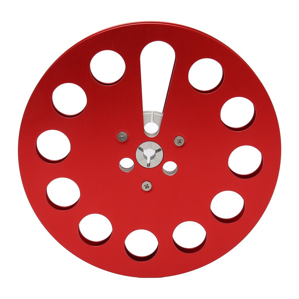 1 4 7 Inch Takeup Reel Universal 11 Holes Wind Resistance Holes Empty Tape Reel for Recording Red