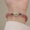Natural Crystal Bracelet Strawberry Crystal Bracelet. Bangles Women Fashion Jewelry Accessories Gift