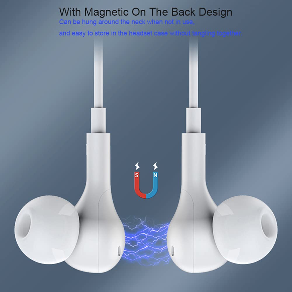 

ME538 3.5mm Wired Magnetic Earphone Built-In Mic Wire Control Phone Computer Music Gaming Headset Black