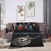 Stars Treks Enterprise Crew  Blanket Quality Soft  Throw Blanket Winter Airplane Travel Outdoor Pattern Bedspread
