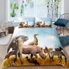 Zebra Soft Duvet Cover Set King-Sized Dimensionsd Dimensions 3D Horses Sted Beding Sets Africa Wild Animal Warm Comforter Cover Set Personalized