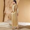 Womens Muslims Abaya Dress V Neck Long Sleeve Abayas Dress Islamic Full Length Kaftan Daily Casual Dress Gifts