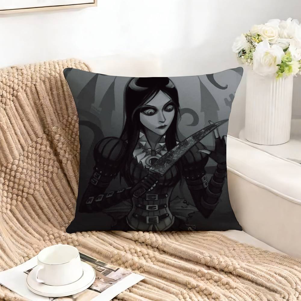 

Jogo AAlice MMadness ReturnsAMRES Square DoubleSided printed Pillow Case Bedroom Bedside Pillow Sofa Cushion Cover 30X30cm