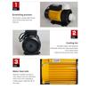 Seawater Pump Seafood Pool Raw Pool 220V Aquaculture Water Pump Fish Pond Pump Corrosion Resistant External Circulating Pumps
