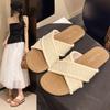 Bohemian Sandals Women's New Fairy Outerwear Holiday Platform Slippers Women's Summer Beach Shoes Soft Flat