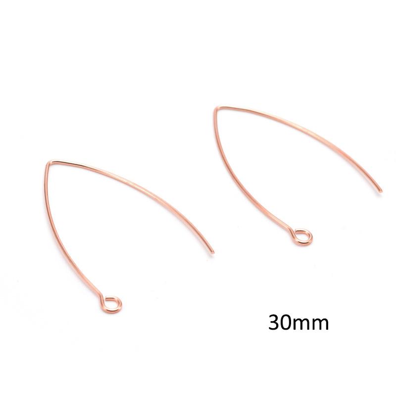 50pcs Stainless Steel Earwire Earrings Hooks Base for Earrings Ear Jewelry Making DIY Findings Accessories Wholesale Supplies