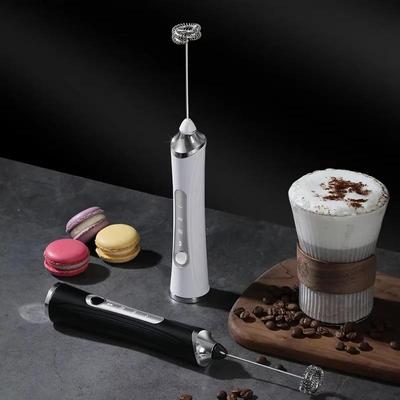 Espumador de Leche Eléctrico 1 ud. Carga USB Mini Bajo Ruido Manual Batidor de Leche Café Huevos Espumador Oficina Hogar