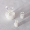 Miniature Dollhouse Fruit Juice & Milk Bottle Set - Realistic Food Play Accessories