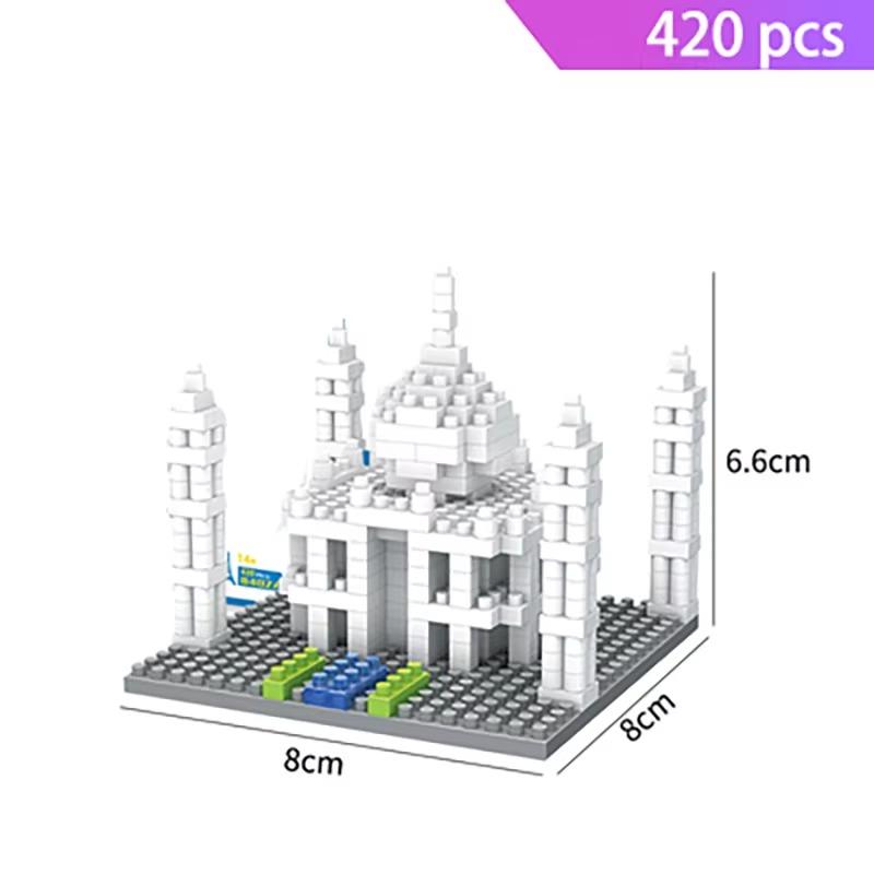 Mini Architecture Blocks Building Kits Pyramids Leaning Tower of Pisa Eiffel Tower Big Ben Rome Colosseum Expert Micro Bricks Se