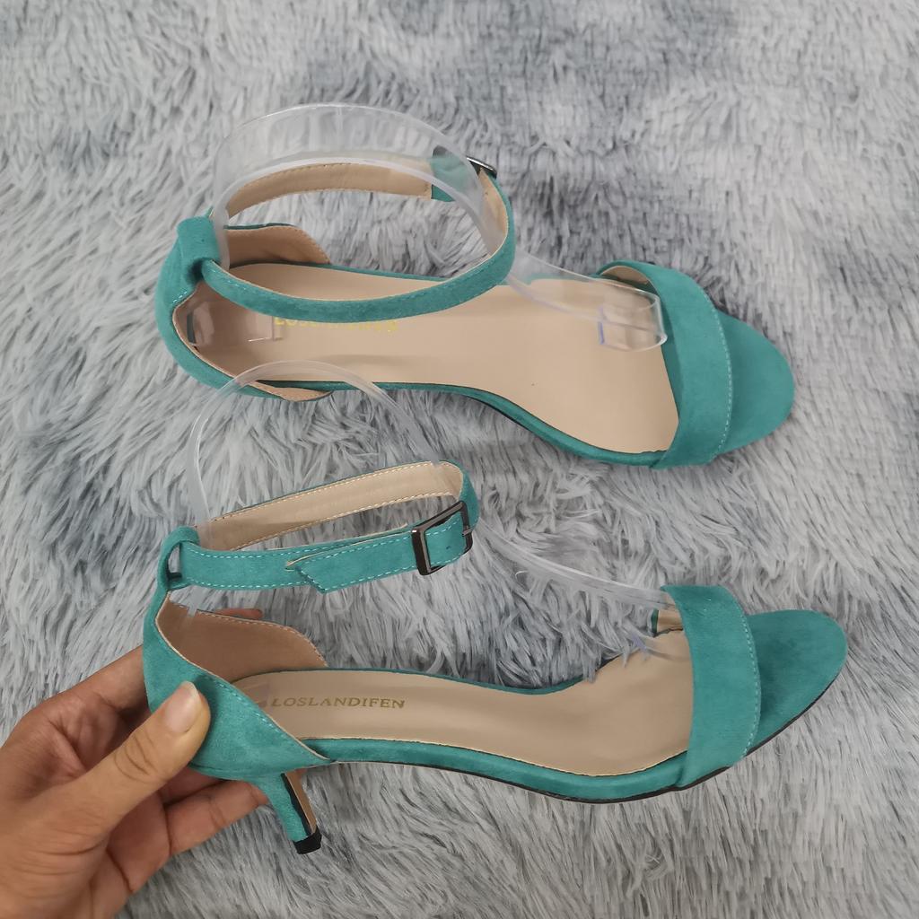 Damen Sandalen Sommer Sexy 5cm Peed Toes Low Heel Knöchelriemen High Heels Sandale Damen Partykleid Rote Hochzeitsschuhe Plus Size