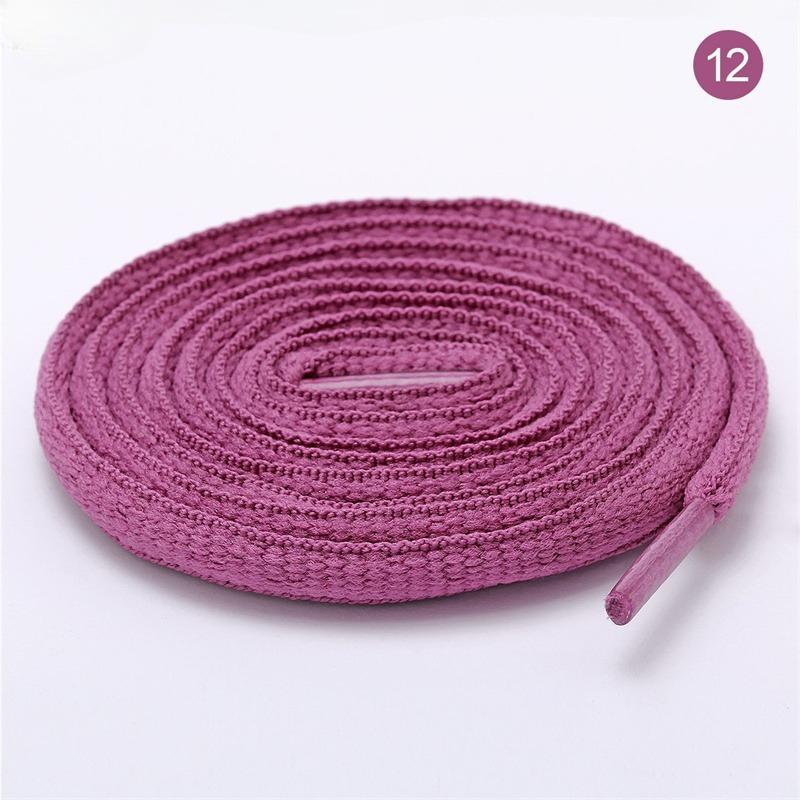 Fashion Multi Color Durable Non Fading Round Shoelace Black White Dirt Resistant Versatile Shoelaces Half Round Shoe Accessories