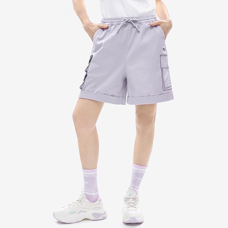 FILA Fusion Ss22 Casual Classic Woven Shorts Women shorts Perfume-Purple T11W221801FVT