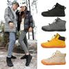 New Men's Snow Boots Bare Foot Plus Pile Thickened Single Shoes Waterproof Non-slip Cotton Boots  M1037