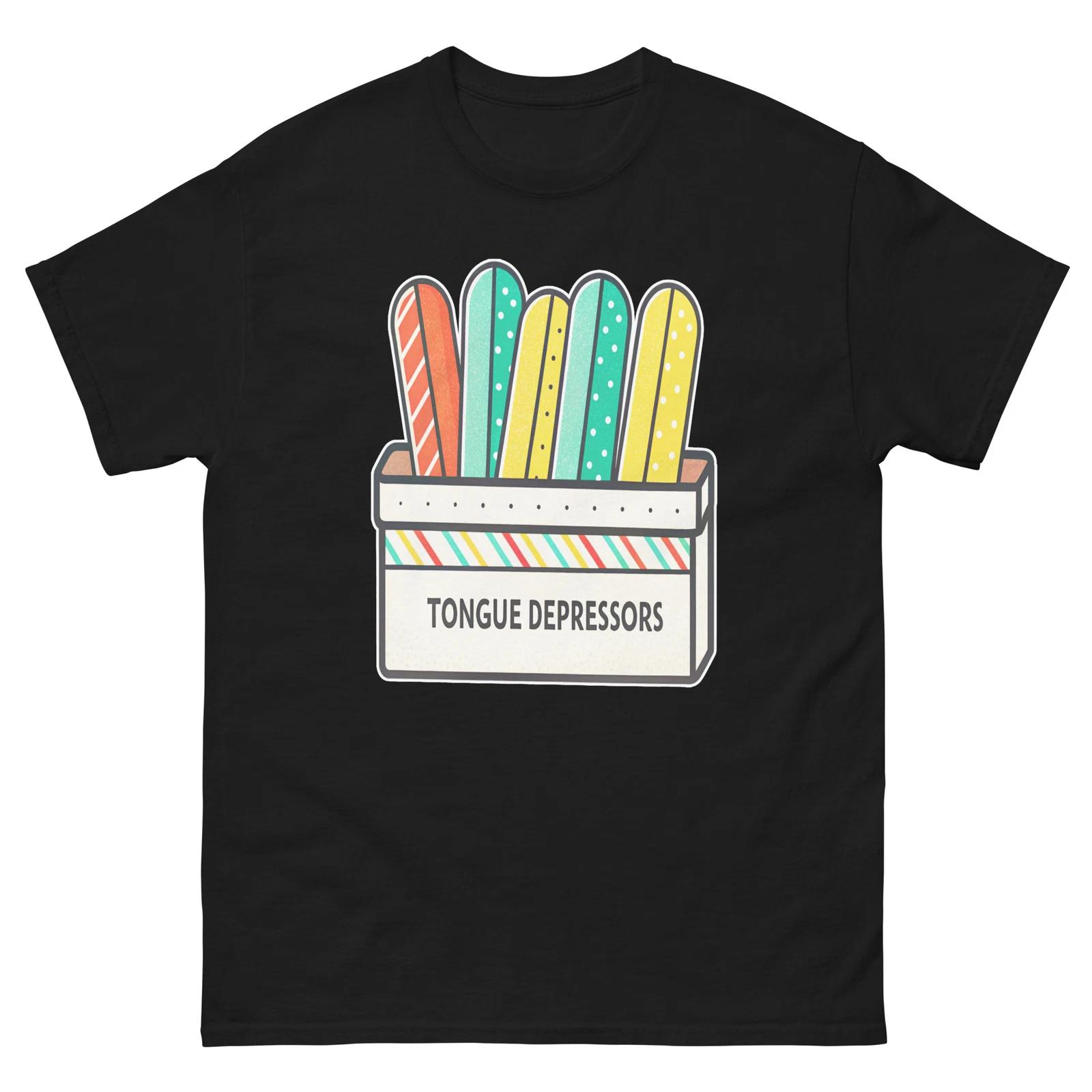 

Tongue Depressors Hospital Health Medical Safety T-Shirt L