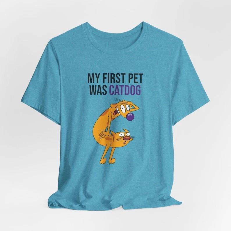 CatDog T-Shirt: Retro 90s Nickelodeon Cartoon Tee 3XL