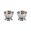 2Pcs Stainless Steel Boiled Egg Holder Egg Cup Tabletop Kitchen Dining Room Restaurant Easter Holiday Decoration