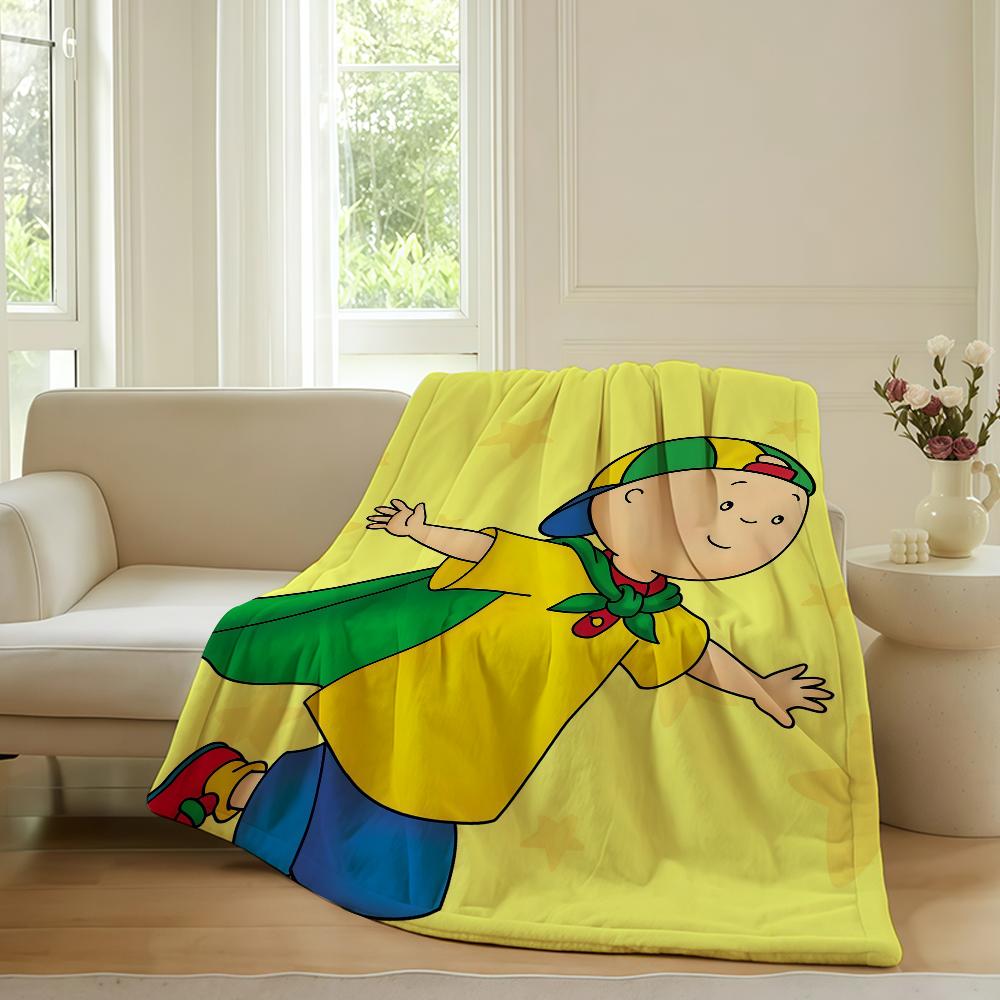 

Cartoon cute C Caillou Blanket For Sofa Office Bed Plane Travel Sleep Read Relax Camping Soft And Warm 75x90cm