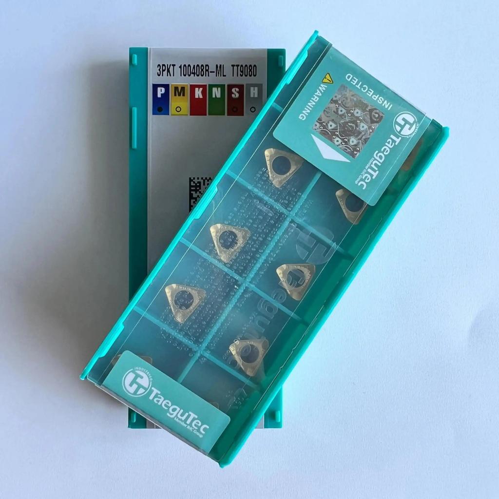 TaeguTec / 3PKT100408R-ML TT9080 /Original Genuine CNC Alloy Blade 10 PCS