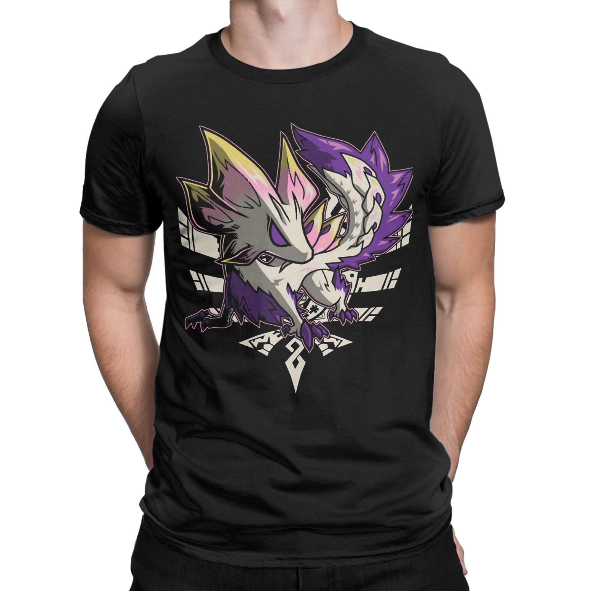 

Mizutsune Monster Hunter T-Shirt Men Unique Pure Cotton Tee Shirt O Neck Short Sleeve T Shirts Unique Tops - Men s Summer Co... 5XL різнокольоровий