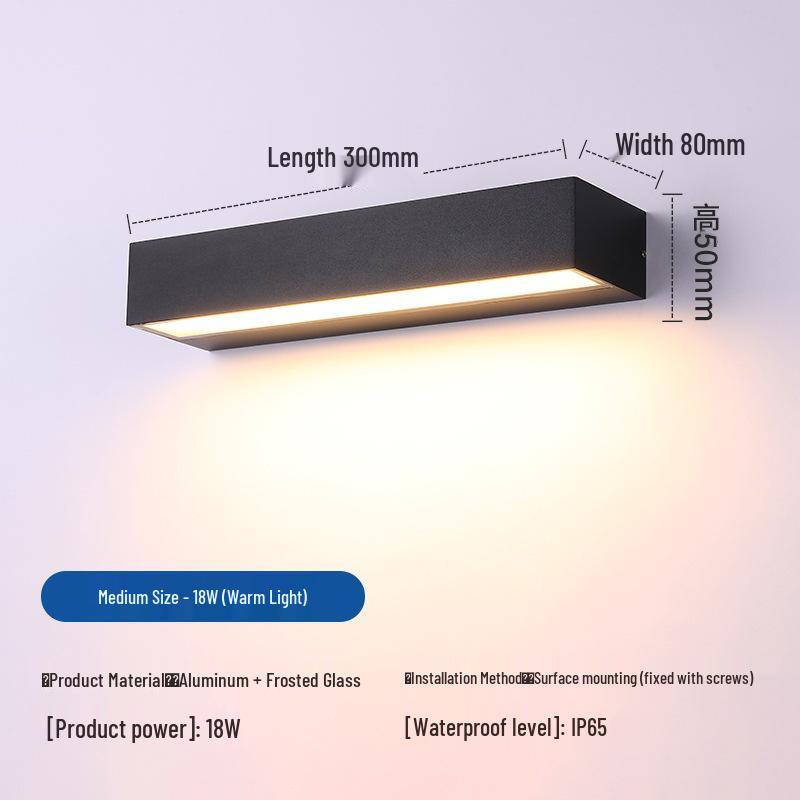 Creative Waterproof Wall Lamp for Living Rooms, Bedrooms, Hallways, and Staircases