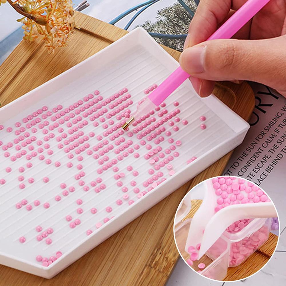 3/4/8x Diamant Malerei Strass Aufnahmestift Drei Perlen Sechs Perlen Neun Perlen Stifte DIY Schnell Kleben Edelstein Aufnehmen Diamant Malerei Stift