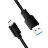 Logilink USB 3.2 Gen1 Type-C to USB-A Cable, Black, 0.5m, 5Gbps