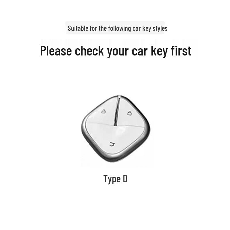 Wuling Bingo & Baojun Yueye Pink Leather Key Cover for Women