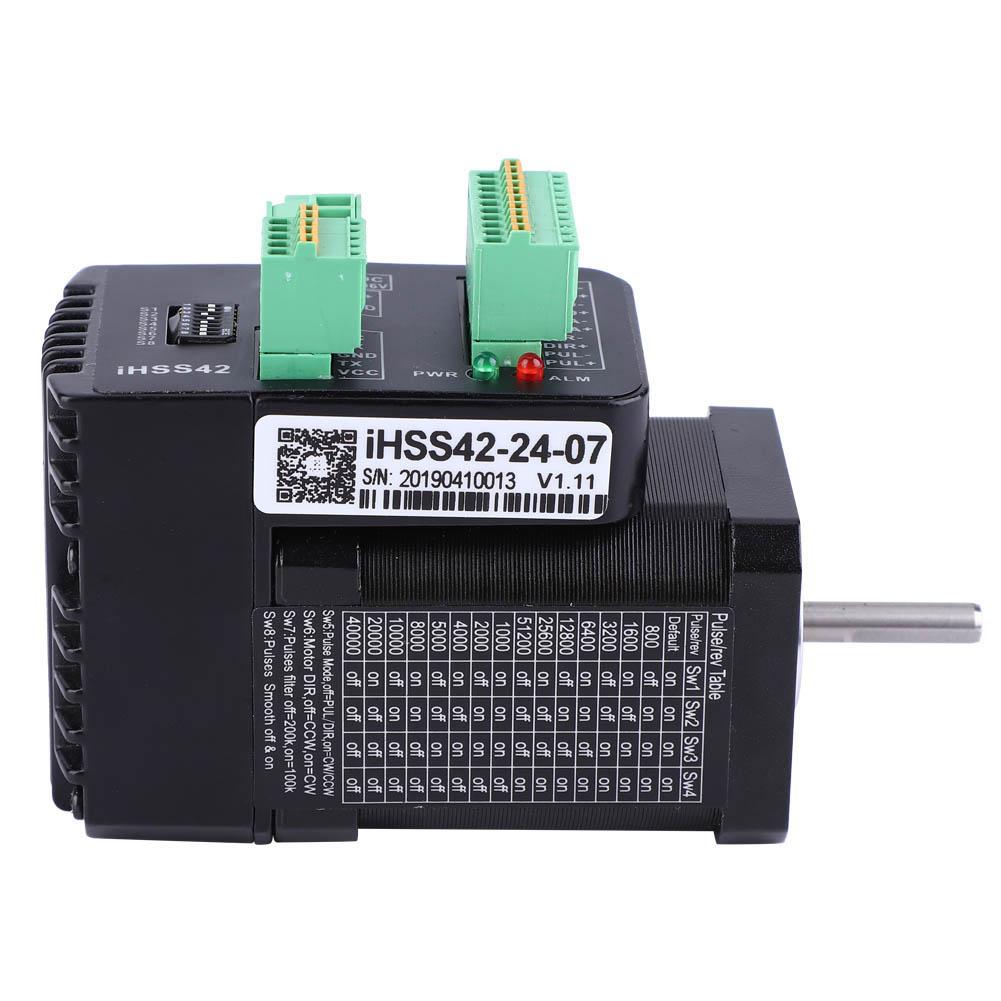 iHSS422407 NEMA17 Integrated Closed Loop Stepper Motor 24V 0.7Nm Hybrid Servo Motor
