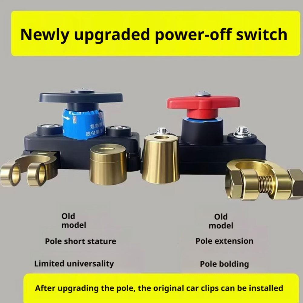 Car Battery Disconnect Isolator Cut Off Switch 12V 24V Universal Battery Terminal Anti-Leakage Switch Battery Disconnect Switch