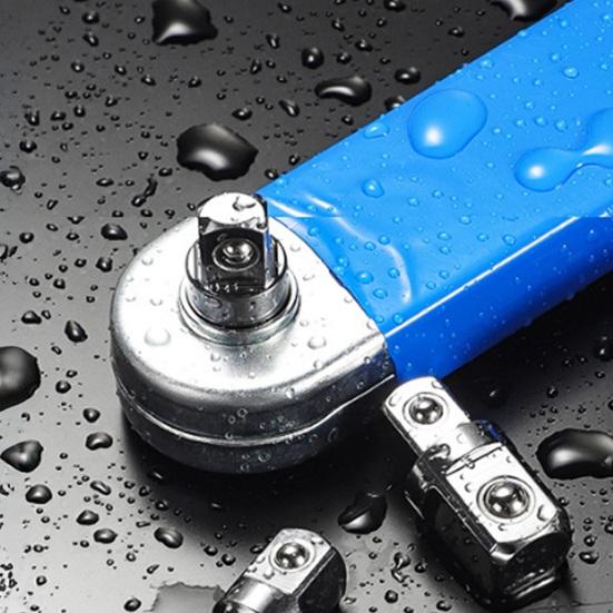 Extension Wrench High Carbon Steel Zero Degree Adjustable Ratchet Tool Impact Extension Wrench Set Chain Drive Ratchet Extender