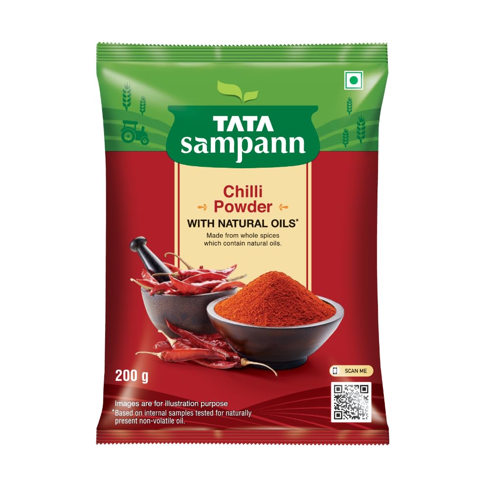 

Tata Sampann Chilli Powder With Natural Oils 200g, Lal Mirchi Powder For Cooking