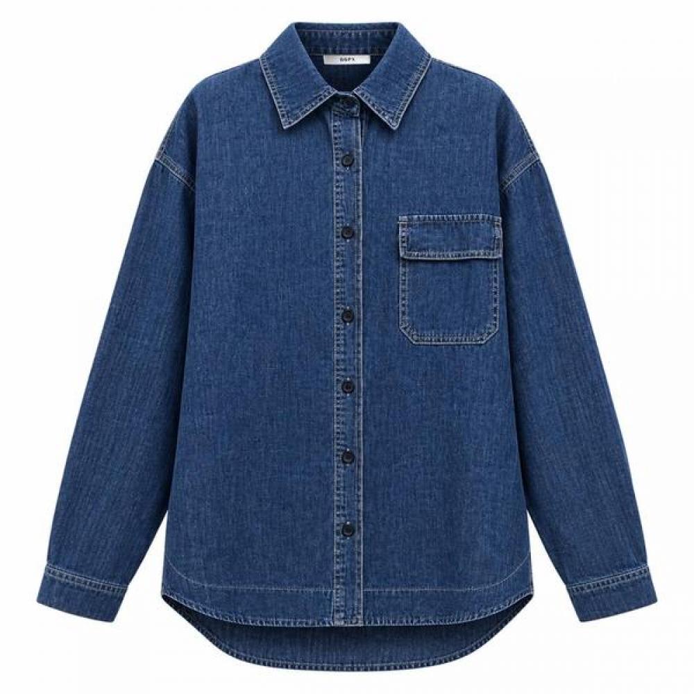 Ggpx New York Stitch Denim Pocket Shirt Gq8sh050f