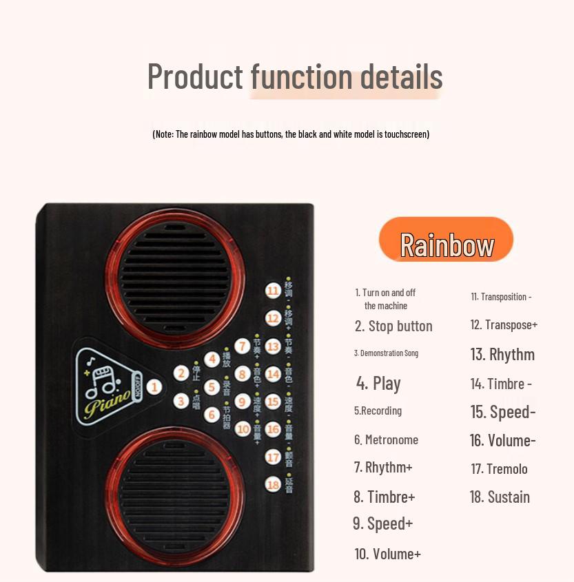 Portable 49-Key Foldable Piano for Kids