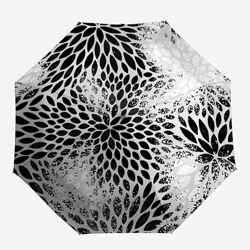 

1pc Floral Mandala Automatic Open/Close Umbrella Compact Folding Umbrella, All-Season Portable Umbrella for Women/Men F1124342