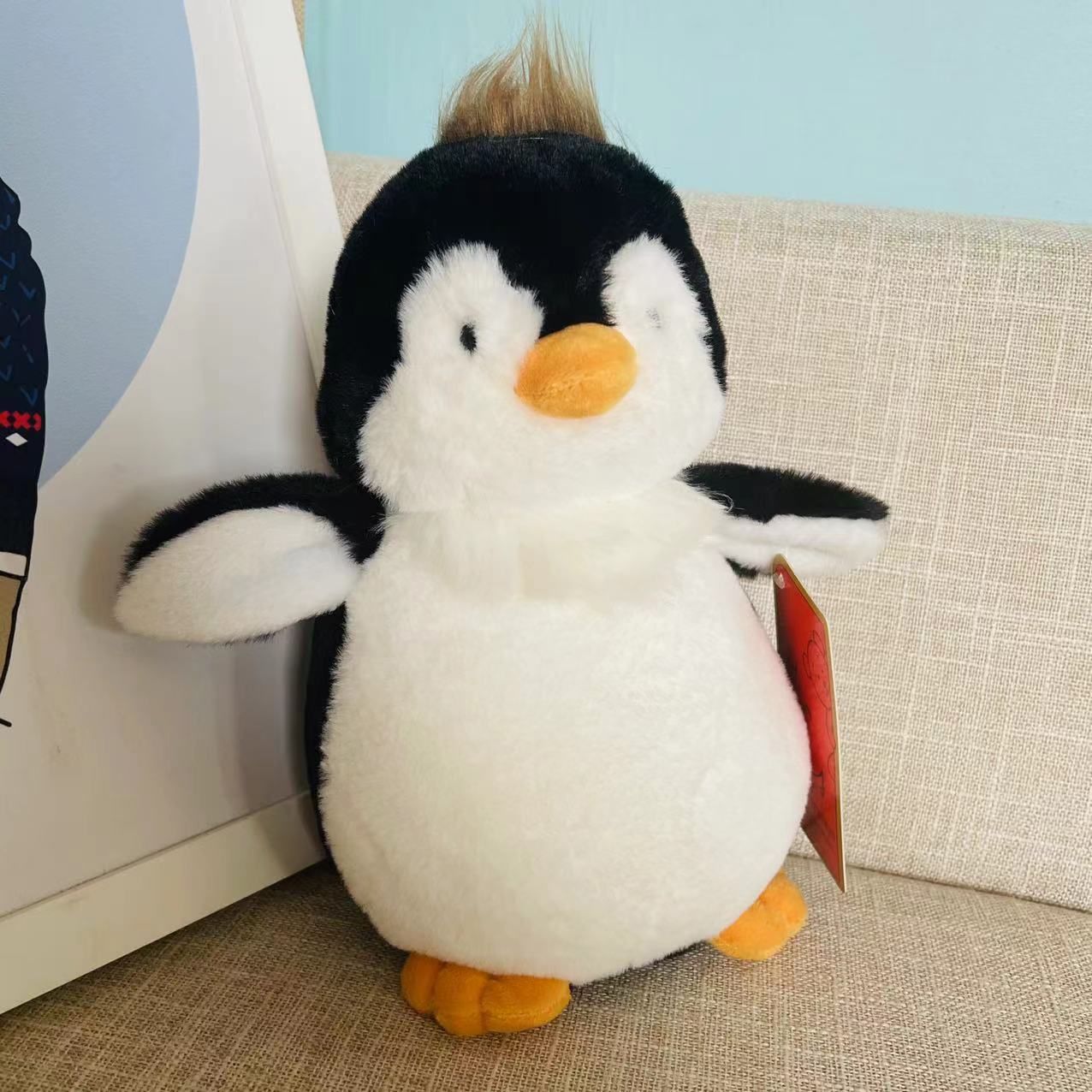 

Милая маленькая плюшевая игрушка-пингвин, детская успокаивающая кукла для сна, кукла, свадебная кукла для игрового автомата, подарок на день рождения Medium 35cm