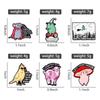 Animal Fun Quotes Enamel Pins Frog Rat Mushroom Parrot Brooches Lapel Badges Humor Pun Cute But Psycho Jewelry Gift for Friends