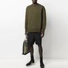 Y-3 FW21 Logo Crewneck Sweatshirt Men Sweatshirt Green GV4192